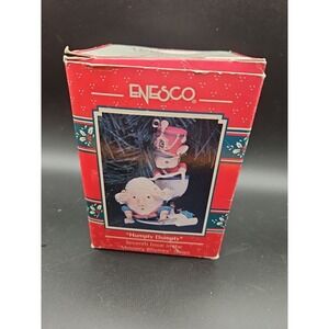 ENESCO CHRISTMAS ORNAMENT: HUMPTY DUMPTY #7 MOUSERY‎ RHYMES SERIES MOUSE New